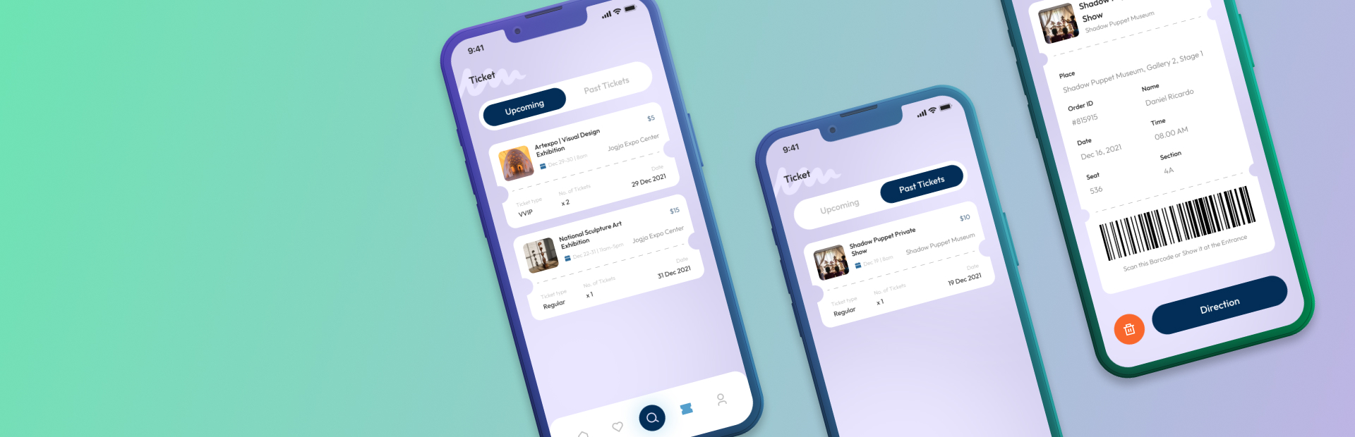 modern ticketing app