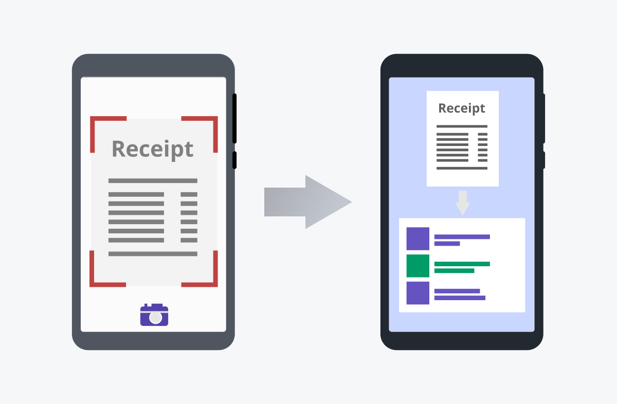 upload receipts in app