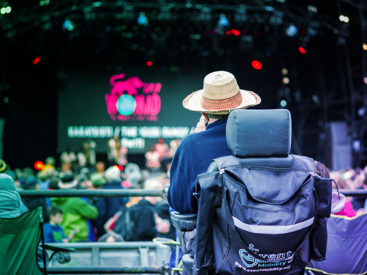 accessible seating at a concert