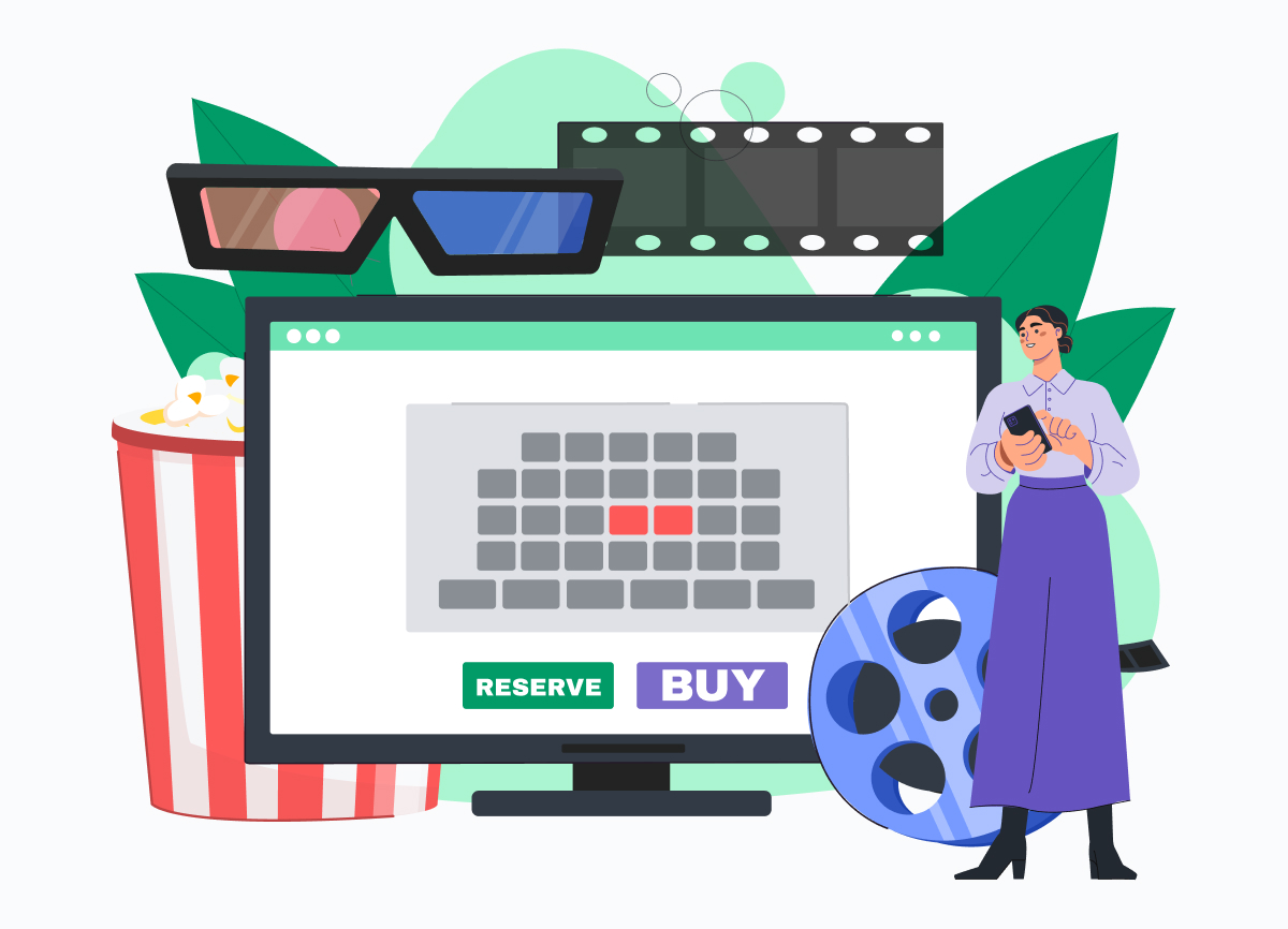 buying tickets with venue map