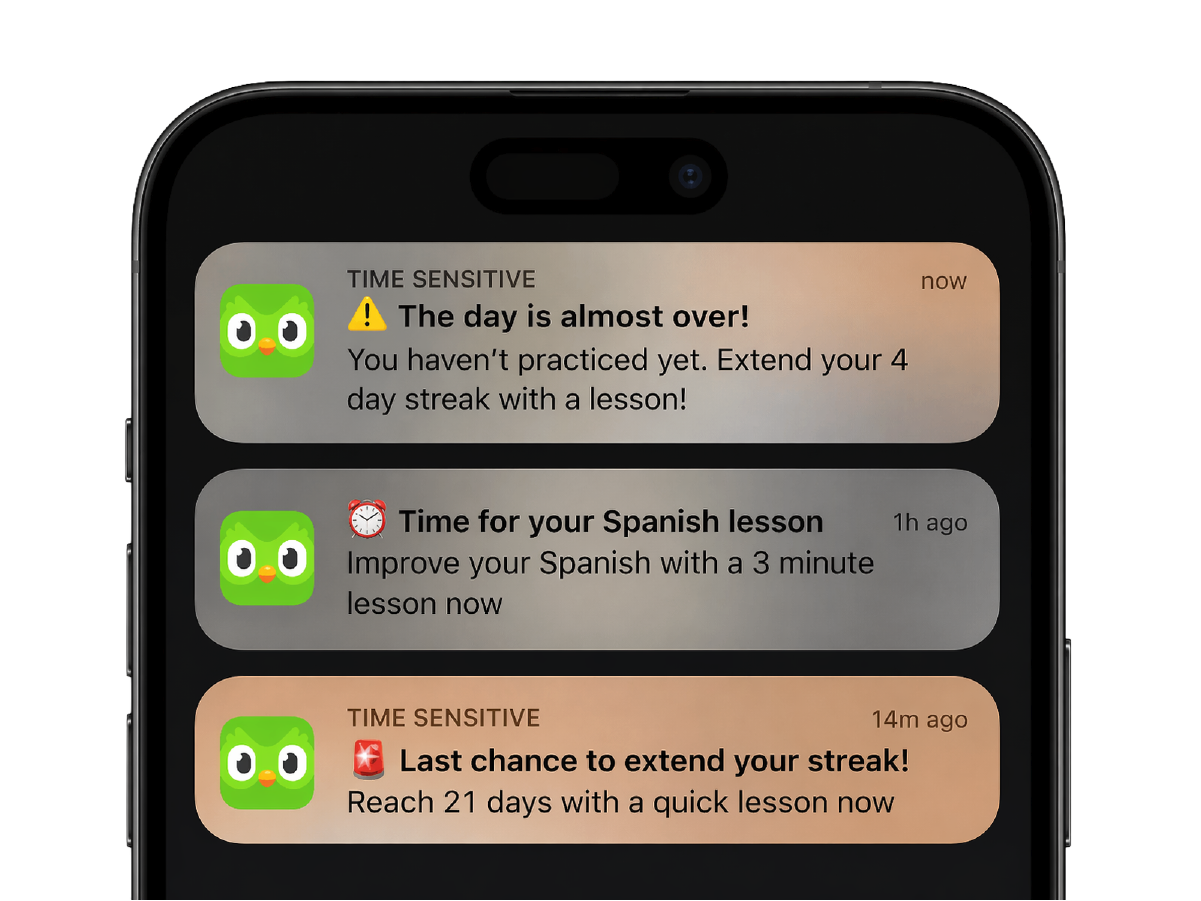 duolingo has push notifications done right