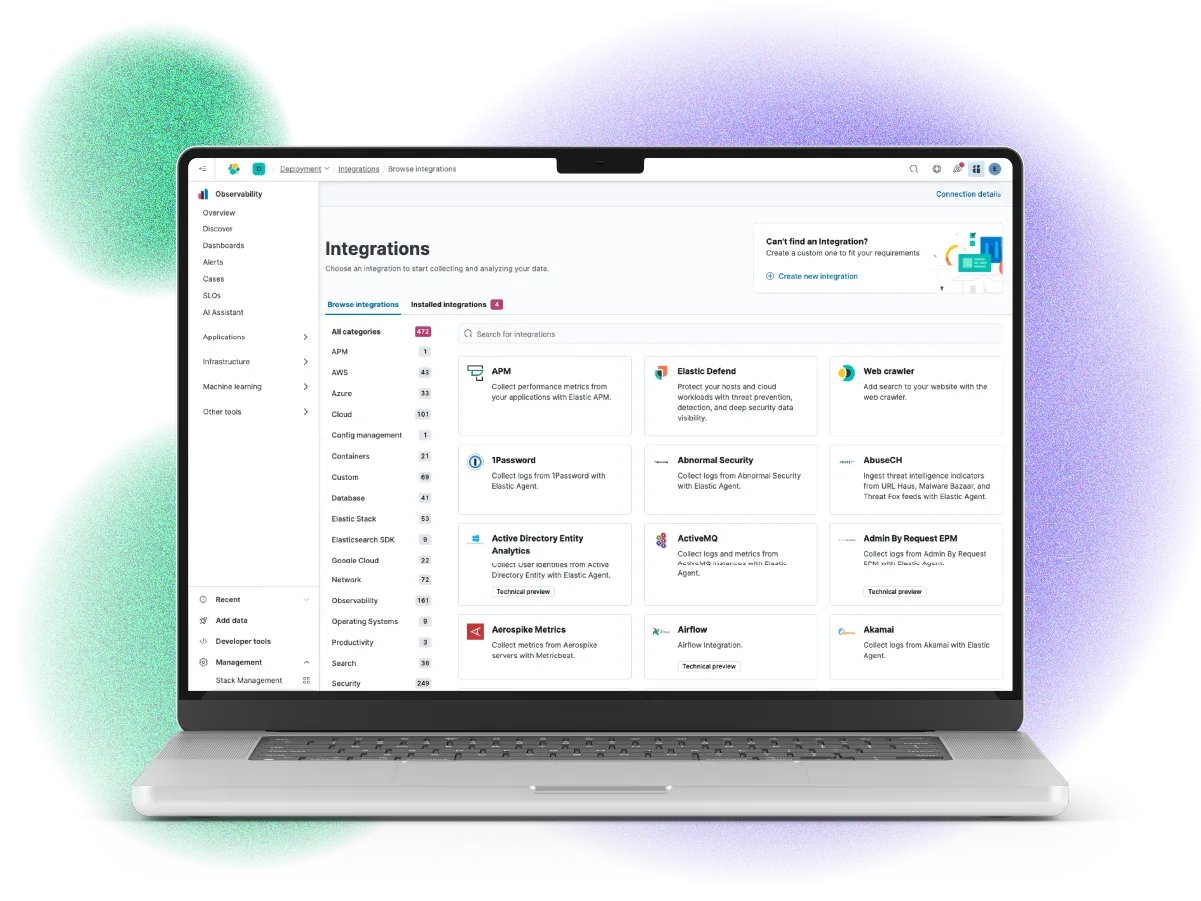 elasticsearch integrations