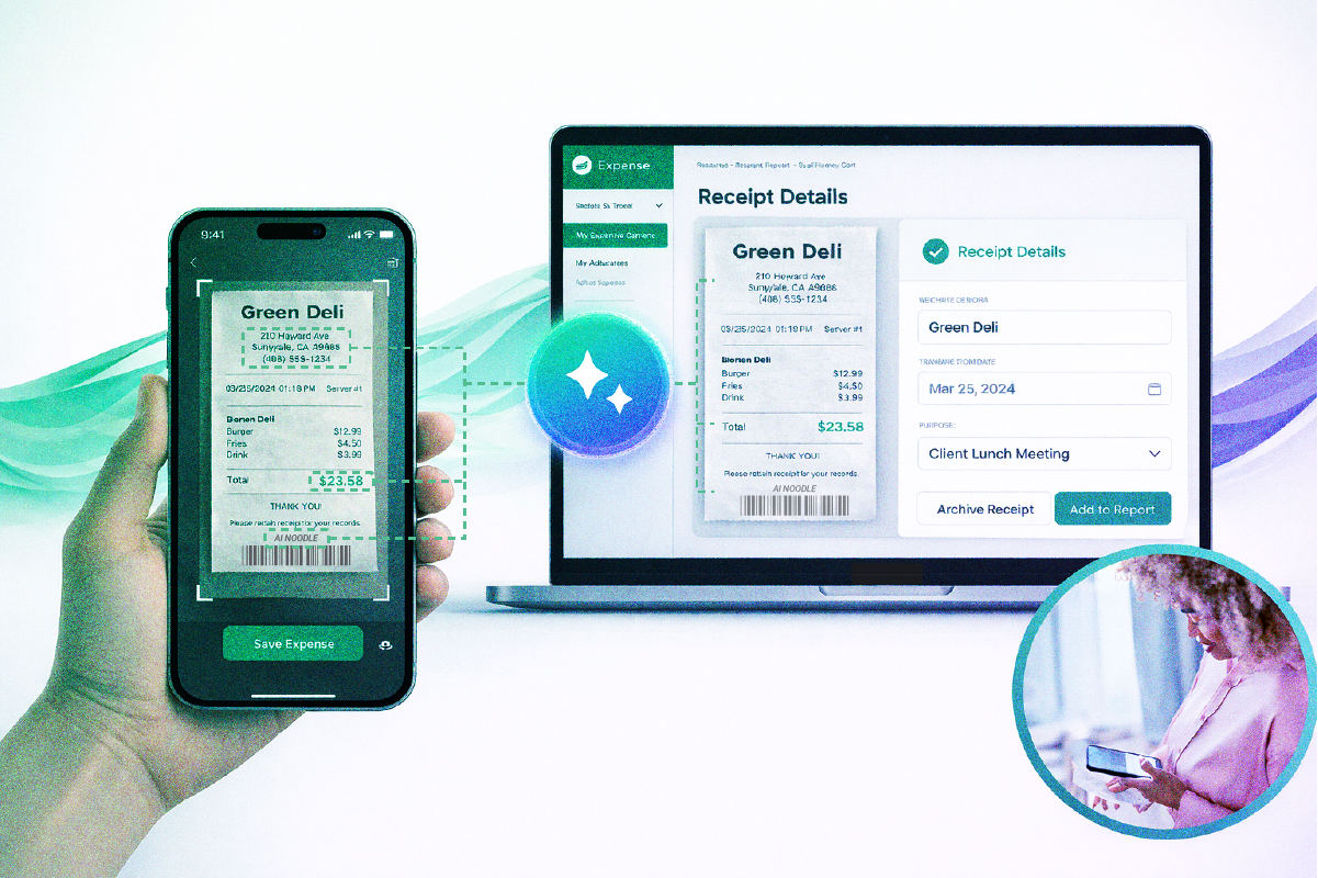 automated receipt capture with AI