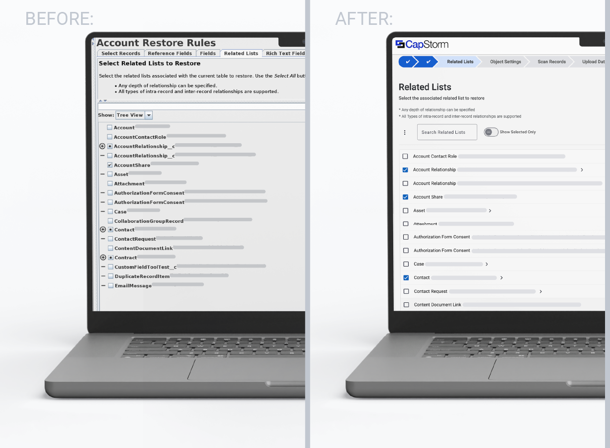 before and after capstorm