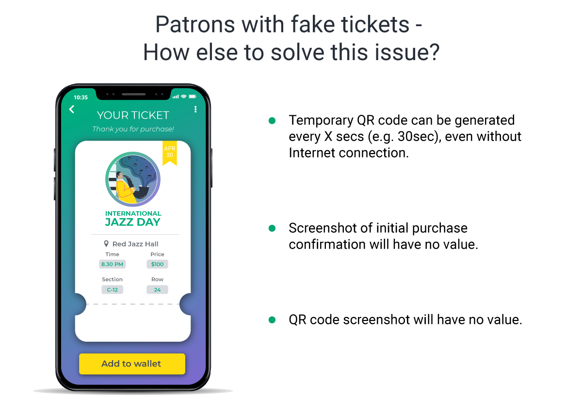 How to solve fake tickets issue